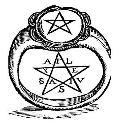 This image has an empty alt attribute; its file name is crotona_pentagram_ring.png